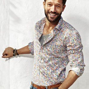 Desigual Multicolor Casual Button Dress Shirt